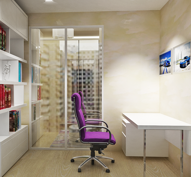 Фото из портфолио Проект одно-комнатной квартиры.  – фотографии дизайна интерьеров на INMYROOM