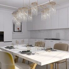 Фото из портфолио Гостиная-кухня Неоклассика – фотографии дизайна интерьеров на INMYROOM