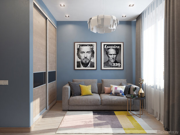 Фото из портфолио Дизайн-проект для двух объединенных квартир (Wellton Park)) – фотографии дизайна интерьеров на InMyRoom.ru