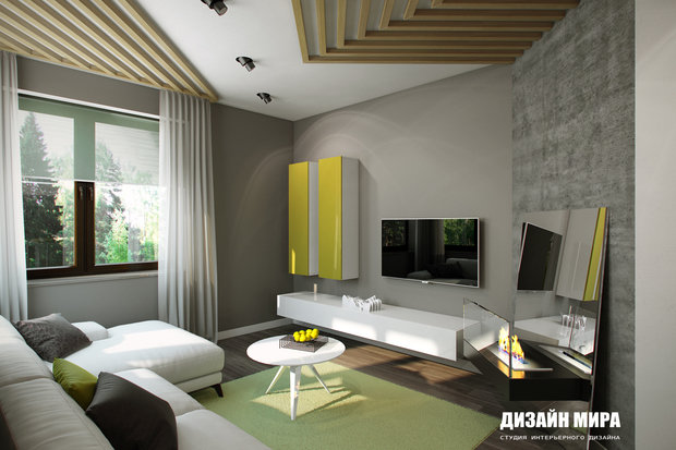 Фото из портфолио Зеленое на сером  – фотографии дизайна интерьеров на InMyRoom.ru