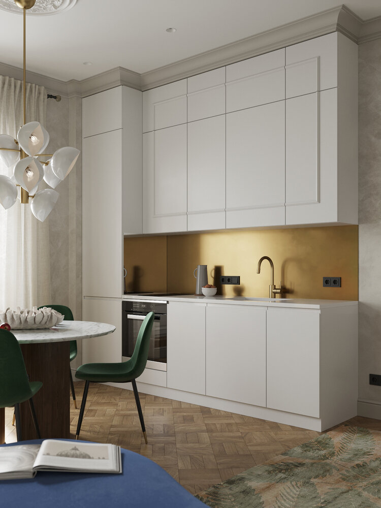 Фотография: Кухня и столовая в стиле Современный, Классический, Квартира, Проект дня, Санкт-Петербург, 40-60 метров, Юлия Бабинцева, YUHOME design – фото на INMYROOM Фотография: Кухня и столовая в стиле Современный, Классический, Квартира, Проект дня, Санкт-Петербург, 40-60 метров, Юлия Бабинцева, YUHOME design – фото на INMYROOM