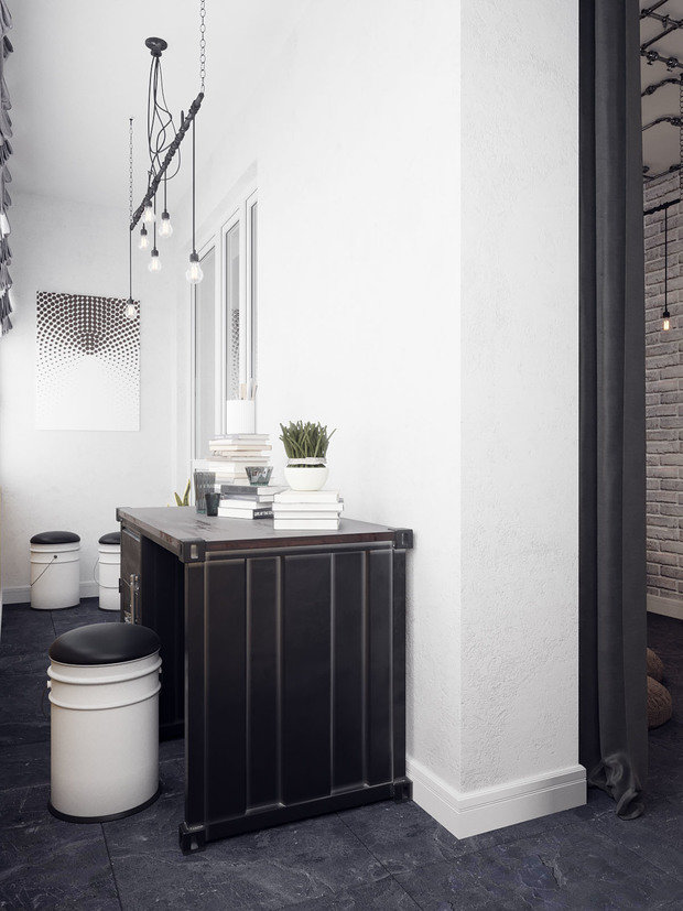 Фотография: Кабинет в стиле Лофт, Проект недели – фото на INMYROOM