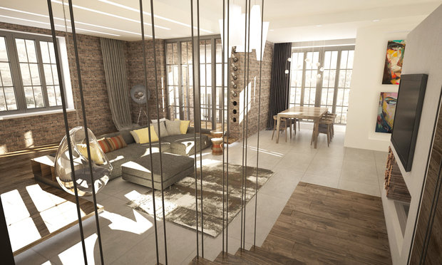 Фото из портфолио Дерево и цемент – фотографии дизайна интерьеров на INMYROOM