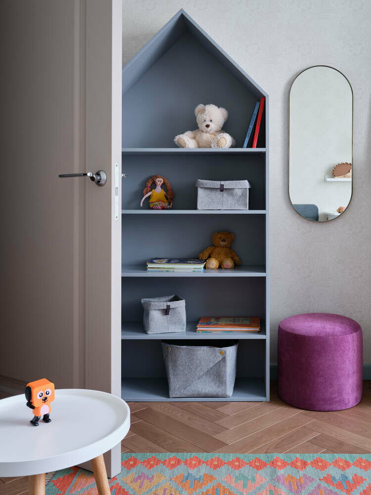 Фотография: Детская в стиле Современный, Классический, Квартира, Проект недели, Москва, Монолитный дом, 4 и больше, Более 90 метров, Ольга Рудакова, Rudakova design – фото на INMYROOM