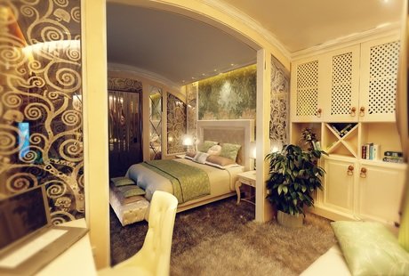 Спальная комната, эклектика