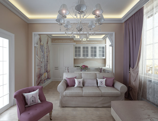 Фото из портфолио Этюд в розовых тонах – фотографии дизайна интерьеров на INMYROOM