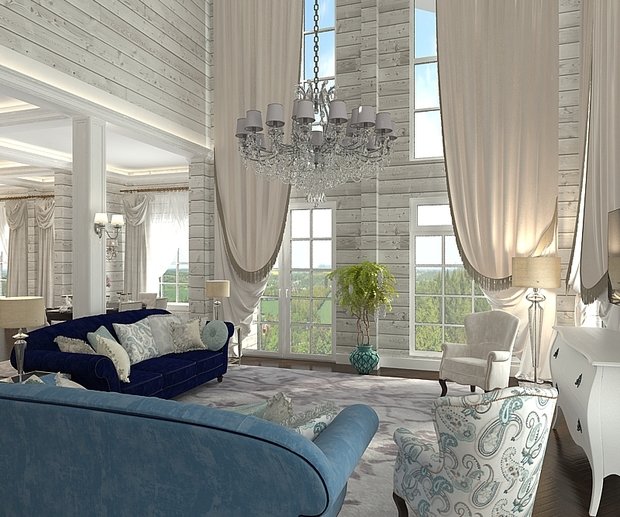 Фото из портфолио Загородный дом в МО – фотографии дизайна интерьеров на INMYROOM