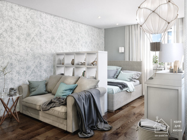 Фото из портфолио Интерьер комнаты 3в1 – фотографии дизайна интерьеров на INMYROOM