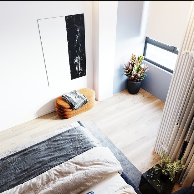 Фотография: Спальня в стиле Лофт, Современный, Квартира, Проект недели, Москва, 4 и больше, Более 90 метров, Студия 20:18 – фото на INMYROOM