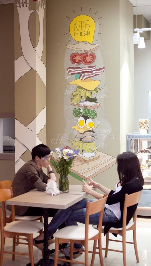 Фото из портфолио Кафе Bon Pain – фотографии дизайна интерьеров на INMYROOM