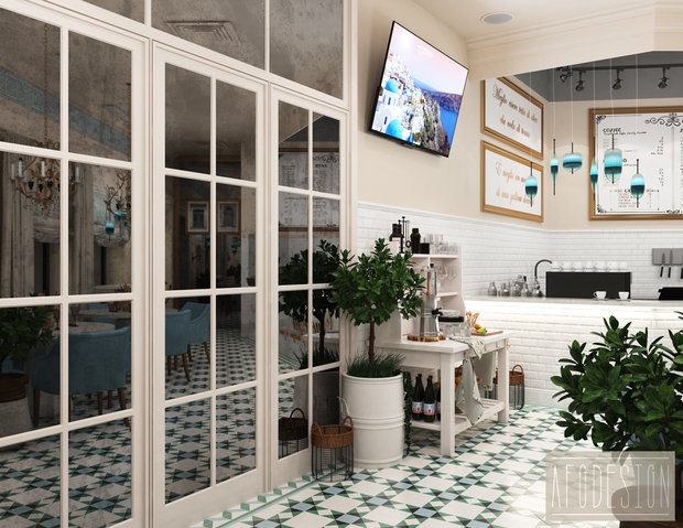 Фото из портфолио Дизайн проект кафе "Lucrezia" – фотографии дизайна интерьеров на INMYROOM