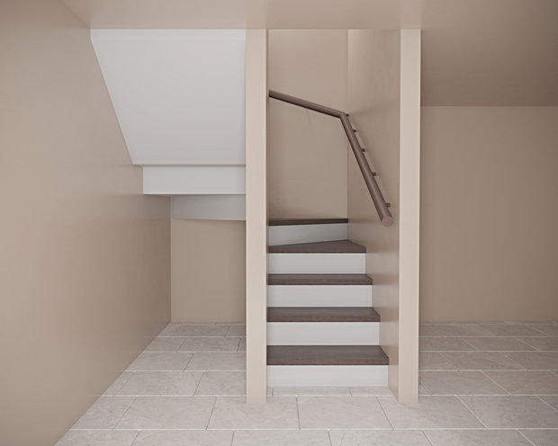 Фото из портфолио Дизайн-проект гостиной в частном доме + проектирование лестницы – фотографии дизайна интерьеров на INMYROOM