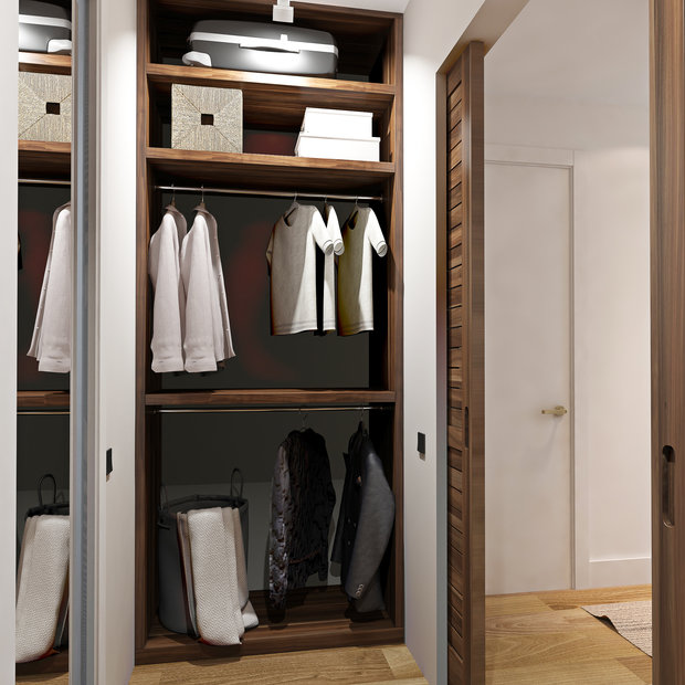 Фотография: Гардеробная в стиле Эко – фото на InMyRoom.ru