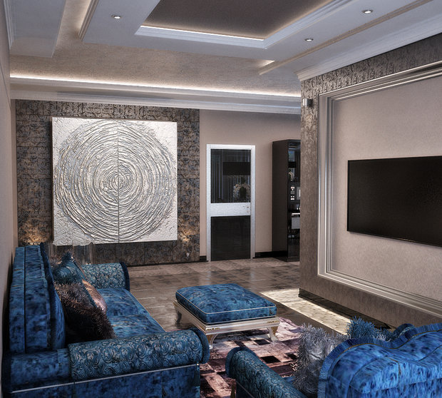 Фотография: Гостиная в стиле Эклектика, Квартира, Дома и квартиры, Проект недели, Москва – фото на INMYROOM