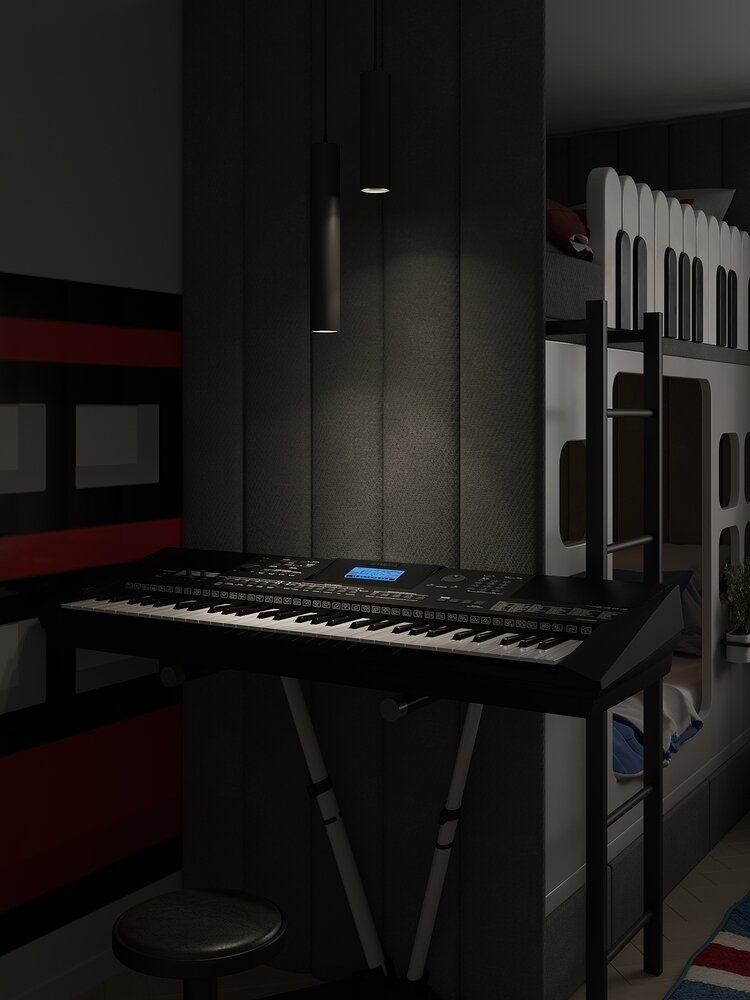 Фото из портфолио Детская с музыкальной тематикой для трёх сестричек – фотографии дизайна интерьеров на INMYROOM Фото из портфолио Детская с музыкальной тематикой для трёх сестричек – фотографии дизайна интерьеров на INMYROOM