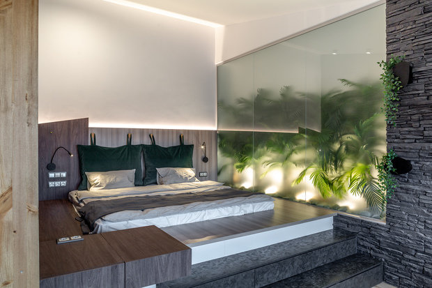 Фото из портфолио Спальня в джунглях – фотографии дизайна интерьеров на INMYROOM