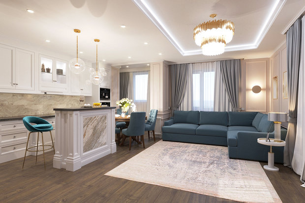 Фото из портфолио ДИЗАЙН-ПРОЕКТ КВАРТИРЫ НА МЕЧНИКОВА – фотографии дизайна интерьеров на INMYROOM