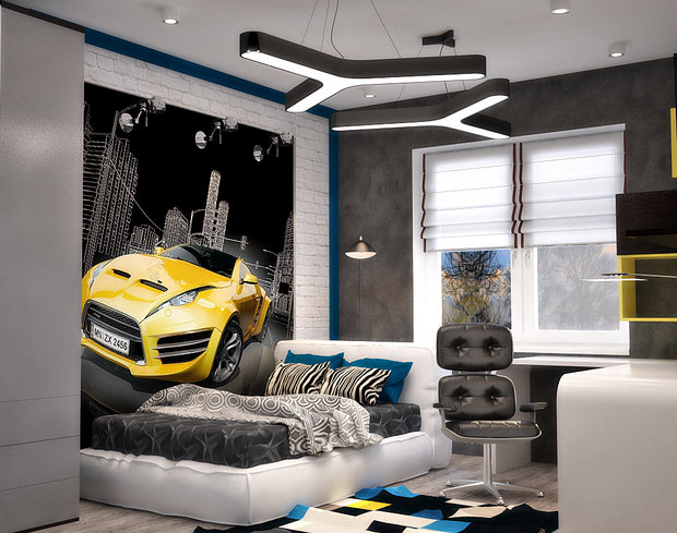 Фото из портфолио Стильный интерьер для подростка - 3D визуализация – фотографии дизайна интерьеров на INMYROOM