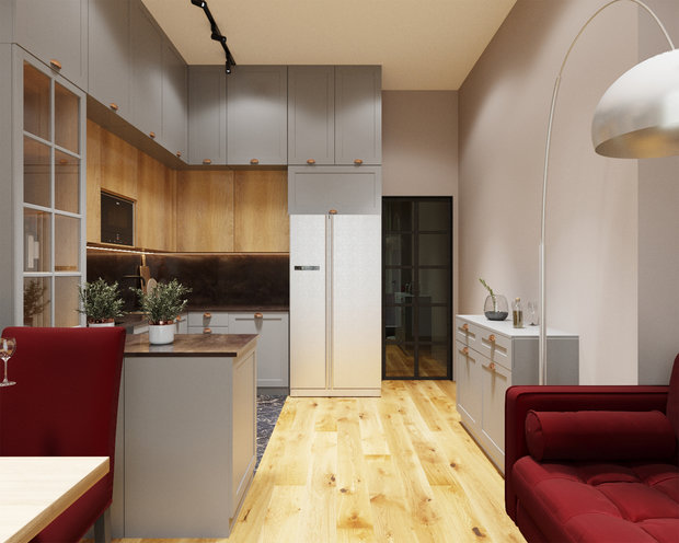 Фото из портфолио 3-комнатная квартира для семьи с двумя детьми  – фотографии дизайна интерьеров на INMYROOM