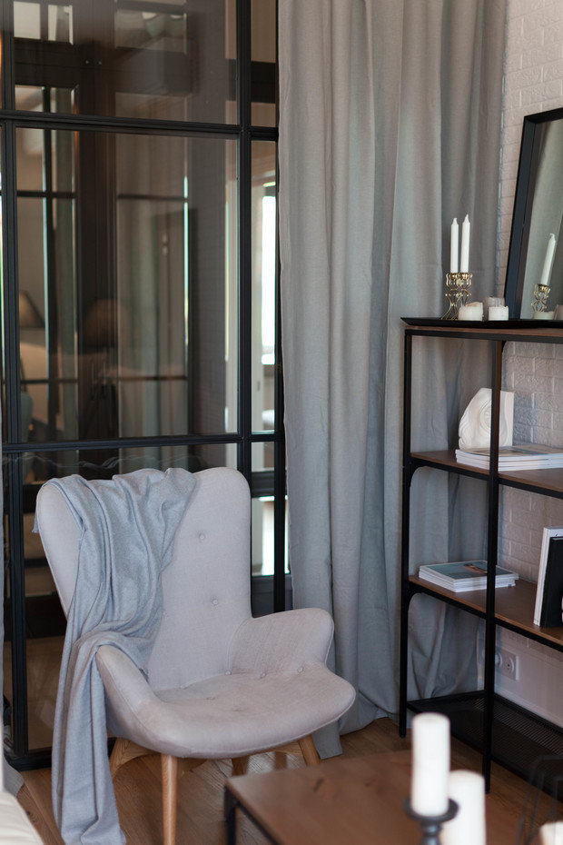 Фотография: Декор в стиле Лофт, Скандинавский, Квартира, Проект недели, Москва, Сталинка, 2 комнаты, 40-60 метров, Анна Сухая – фото на INMYROOM