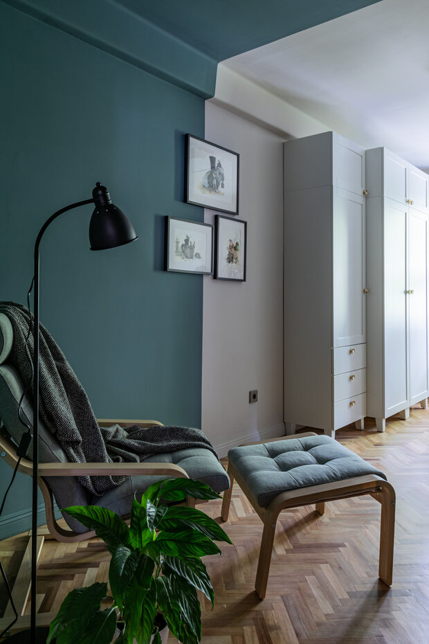 Фотография: Кабинет в стиле Скандинавский, Современный, Винтажный, Квартира, Проект недели, Санкт-Петербург, Хрущевка, 3 комнаты, 40-60 метров, Полина Андреева – фото на INMYROOM