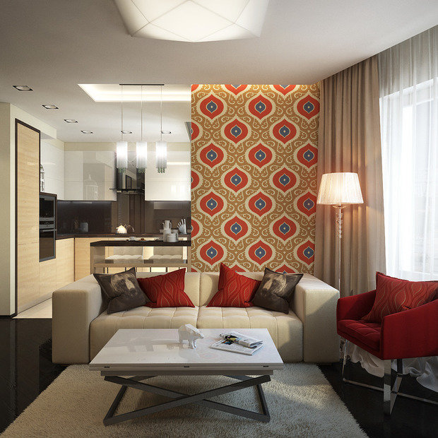 Фотография: Гостиная в стиле Современный, Эклектика, Лофт, Скандинавский, Малогабаритная квартира, Квартира, Планировки, Мебель и свет, Советы, Минимализм, Перепланировка, Гид – фото на INMYROOM