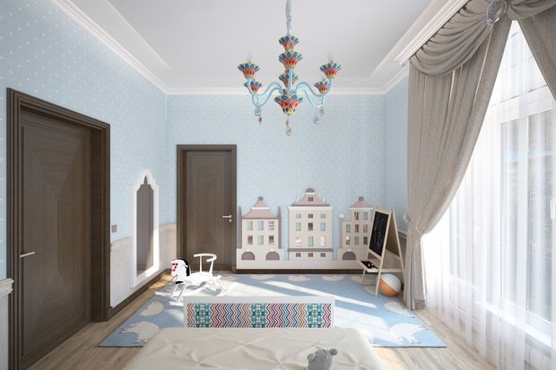 Фото из портфолио Комната двух сестер 3 и 5 лет – фотографии дизайна интерьеров на INMYROOM