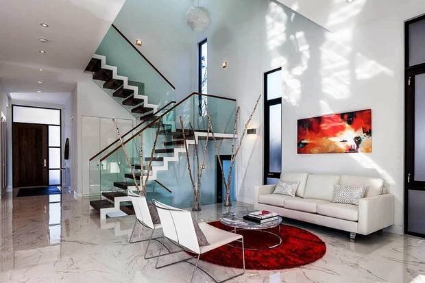 Фото из портфолио Самонесущие перила из стекла Маршаг (495)998-73-71 – фотографии дизайна интерьеров на INMYROOM