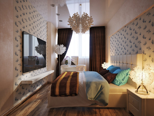 Фото из портфолио спальня с кораллами – фотографии дизайна интерьеров на INMYROOM