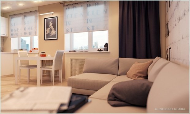 Фото из портфолио Квартира-студия – фотографии дизайна интерьеров на INMYROOM