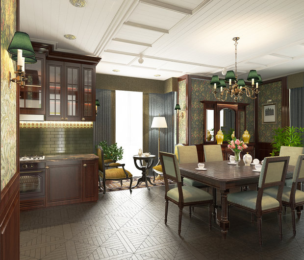 Фотография: Кухня и столовая в стиле Классический – фото на INMYROOM