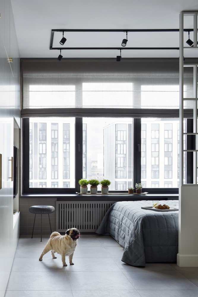 Фотография: Спальня в стиле Современный, Малогабаритная квартира, Квартира, Студия, Проект недели, Москва, до 40 метров, Оксана Станиславова, Алена Дзуцева – фото на INMYROOM Фотография: Спальня в стиле Современный, Малогабаритная квартира, Квартира, Студия, Проект недели, Москва, до 40 метров, Оксана Станиславова, Алена Дзуцева – фото на INMYROOM