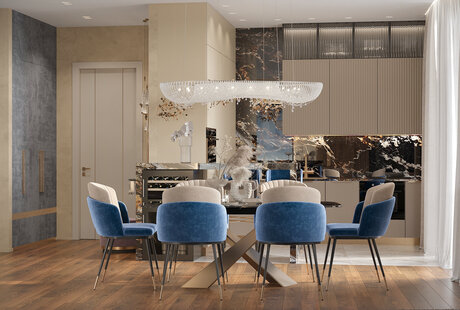 Дизайн-проект квартиры в ЖК «Квадрия» в стиле современная классика