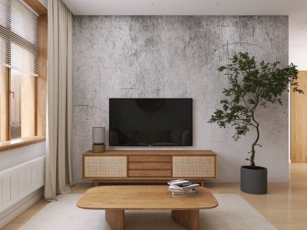 Фото из портфолио Кухня-гостиная в стиле Джапанди – фотографии дизайна интерьеров на INMYROOM