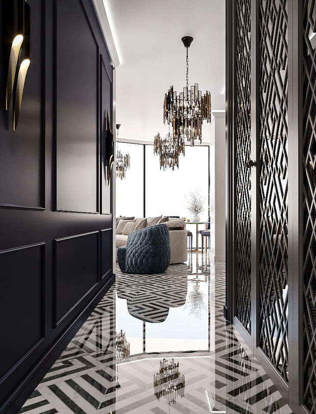 Фото из портфолио Апартаменты 1703 в ЖК Аю-Даг – фотографии дизайна интерьеров на INMYROOM