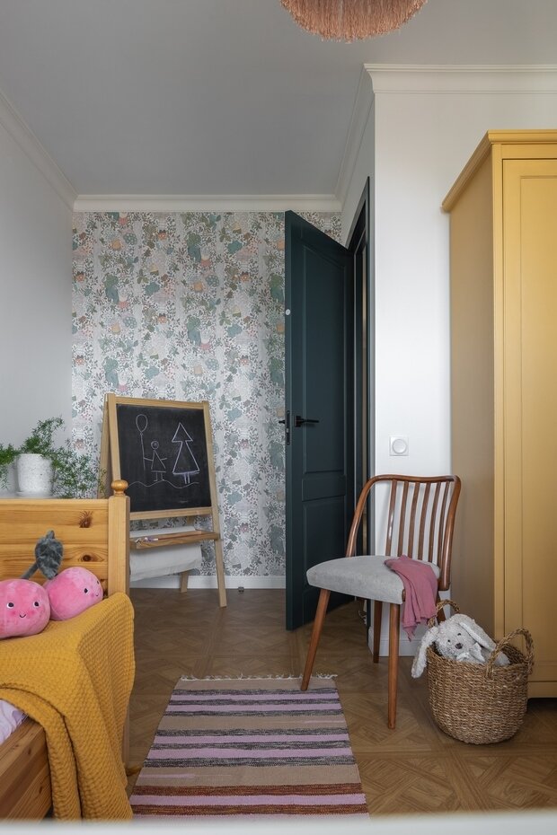 Фотография: Детская в стиле Скандинавский, Современный, Квартира, Проект недели, Кирпичный дом, 3 комнаты, 60-90 метров, Уфа, Винтажный, Надежда Токарева – фото на INMYROOM