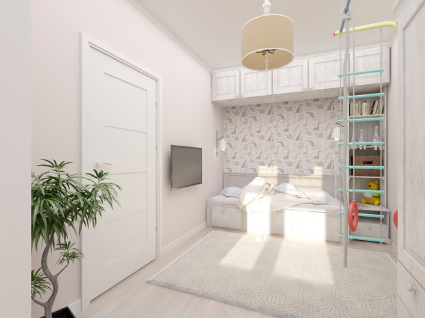 Фото из портфолио Детская для девочки – фотографии дизайна интерьеров на INMYROOM