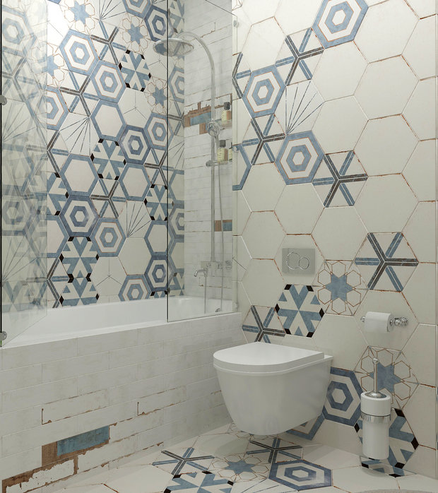 Фото из портфолио Ванная комната "Harmony" – фотографии дизайна интерьеров на INMYROOM
