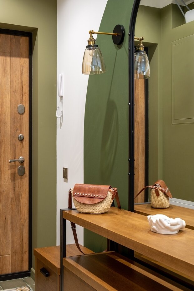 Фотография: Прихожая в стиле Современный, Эклектика, Квартира, Проект недели, 2 комнаты, 40-60 метров, Design Project Studio, Анастасия Володина, Град Московский – фото на INMYROOM