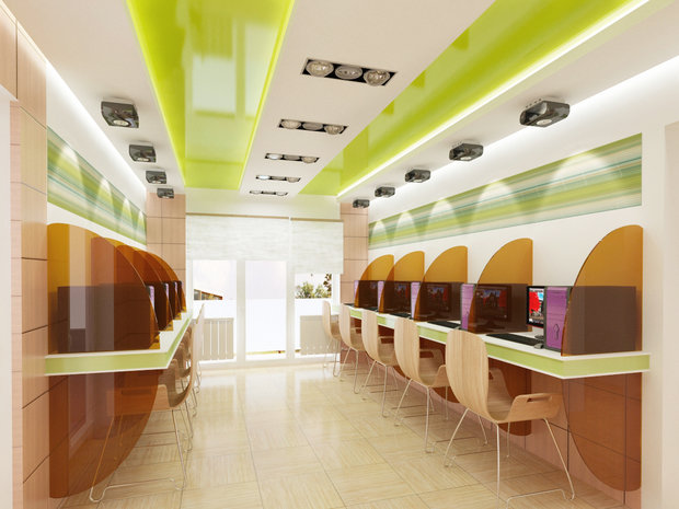 Фото из портфолио Интернет - кафе – фотографии дизайна интерьеров на INMYROOM
