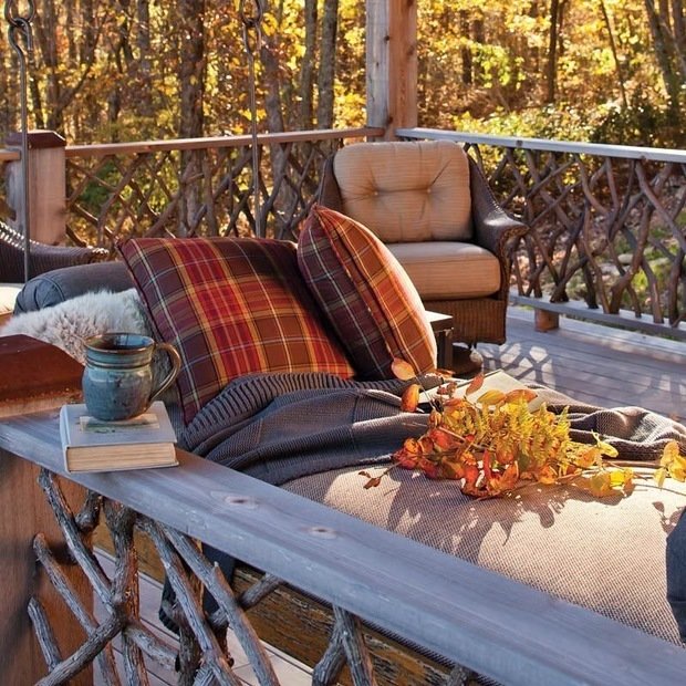 Фотография: Терраса в стиле Скандинавский, Декор интерьера, осенний декор интерьера, энциклопедия_декор – фото на INMYROOM