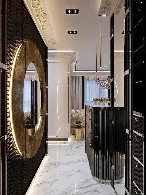 Фото из портфолио Квартира 55,5 м² в ЖК Селигер Сити: дорогие и оригинальные решения на каждом м² – фотографии дизайна интерьеров на INMYROOM