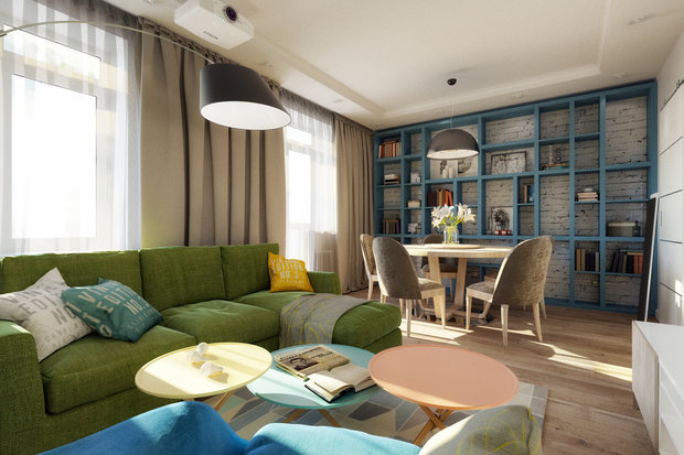 Фото из портфолио Дизайн гостиной Опалиха  – фотографии дизайна интерьеров на INMYROOM