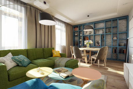 Дизайн гостиной Опалиха 