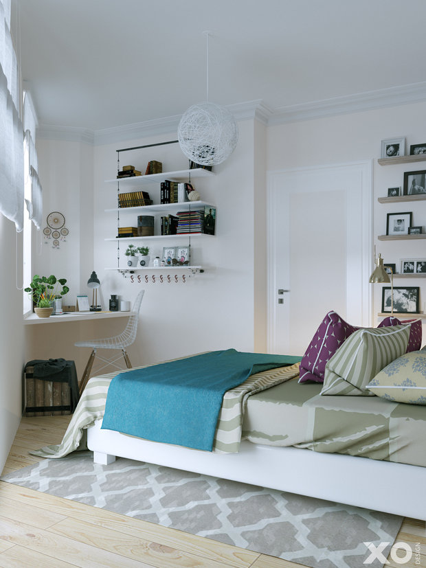 Фото из портфолио Скандинавия в 62 m2 от XO Design – фотографии дизайна интерьеров на INMYROOM
