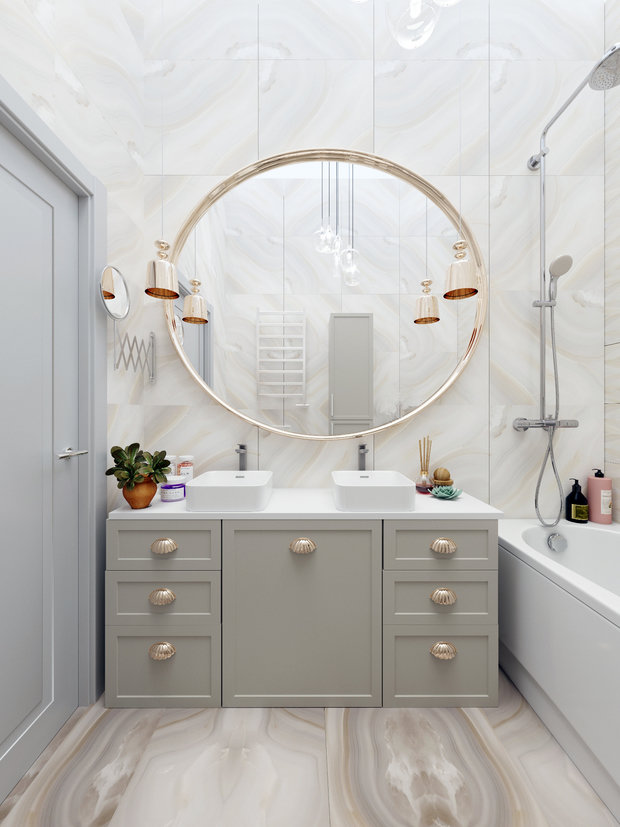 Фото из портфолио 3-комнатная квартира для семьи с двумя детьми  – фотографии дизайна интерьеров на INMYROOM