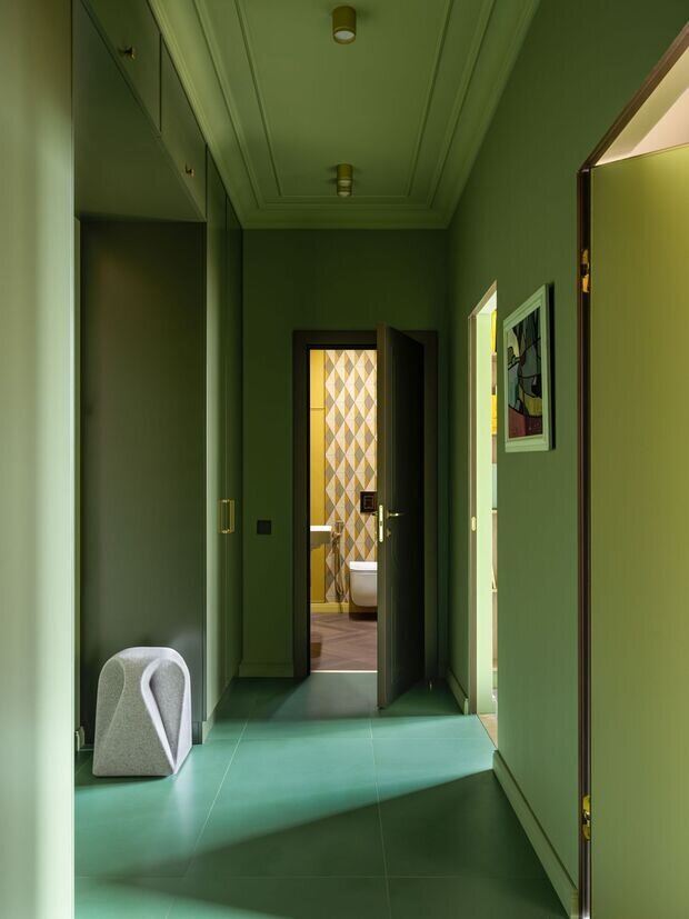 Фотография: Прихожая в стиле Современный, Квартира, Проект дня, Москва, Монолитный дом, 3 комнаты, 60-90 метров, фото интерьера, дизайн интерьера фото, ЖК «Событие», Анастасии Василица – фото на INMYROOM