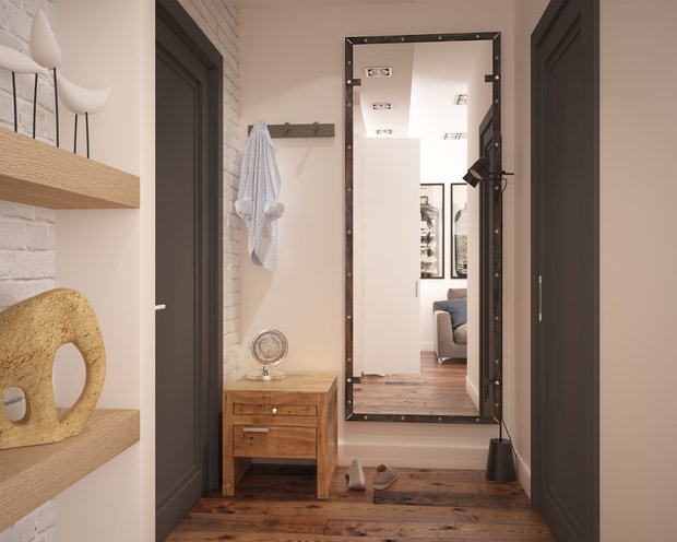 Фото из портфолио Маленькая квартира в скандинавском стиле – фотографии дизайна интерьеров на INMYROOM