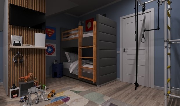 Фото из портфолио Детская для мальчиков – фотографии дизайна интерьеров на INMYROOM