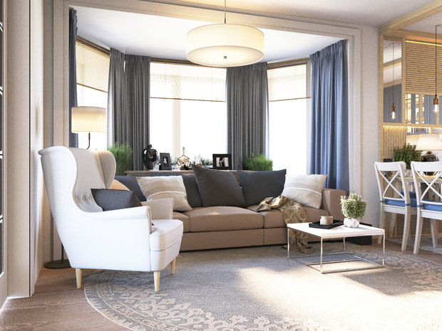 Фото из портфолио Бюджетный прованс – фотографии дизайна интерьеров на INMYROOM